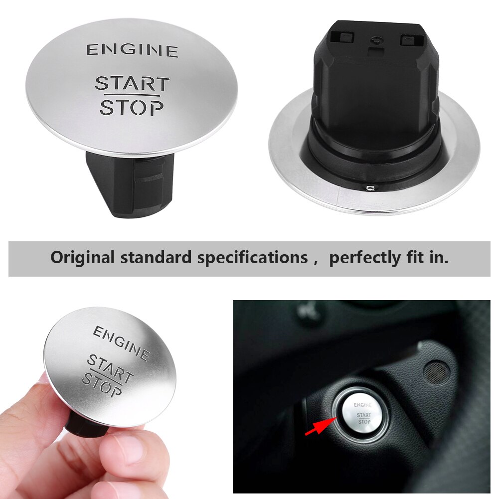 Car Start Stop Push Button Ignition Switch Keyless Stop Push Button Ignition Switch for Mercedes-Benz A B C E F Class