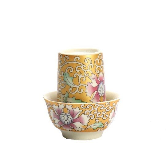 LUWU blue-and-white ceramic teacup porcelain wenxiang cup chinese kung fu cup drinkware