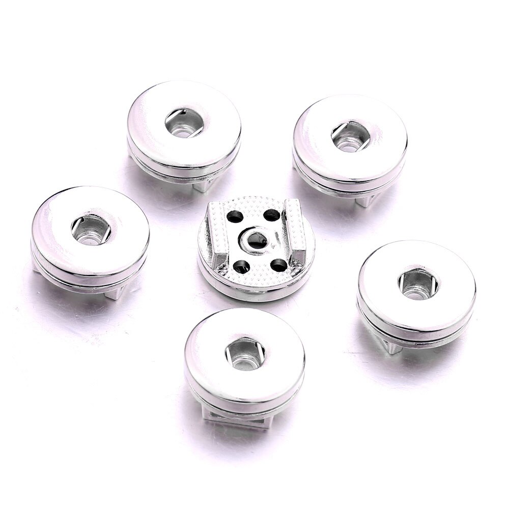 10 sztuk/partia pstryknąć biżuteria 18mm 12mm przystawki przycisk akcesoria ustalenia metalowy przycisk, aby zrobić DIY pstryknąć bransoletka naszyjnik przez siebie