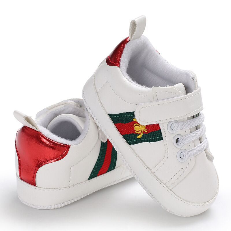 Zapatos de niño pequeño con punta de concha, zapatillas ligeras para bebés de 6 a 12 meses, color blanco