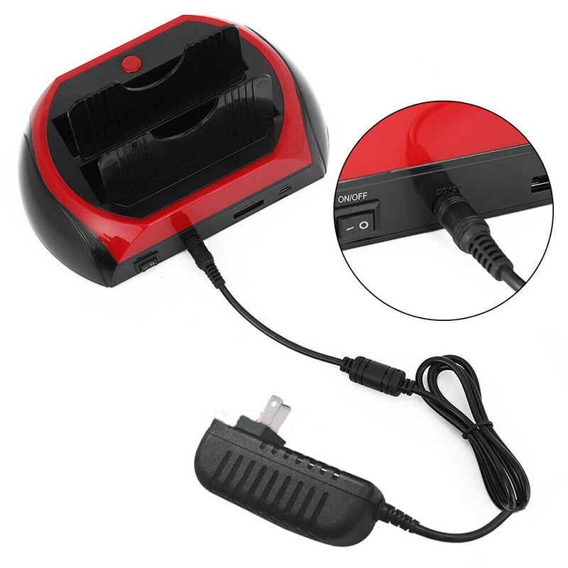 HDD Case 2-Dock Dual Bay Hard Disk Drive HDD Docking Station e-SATA Card Reader USB Hub Enclosure Station