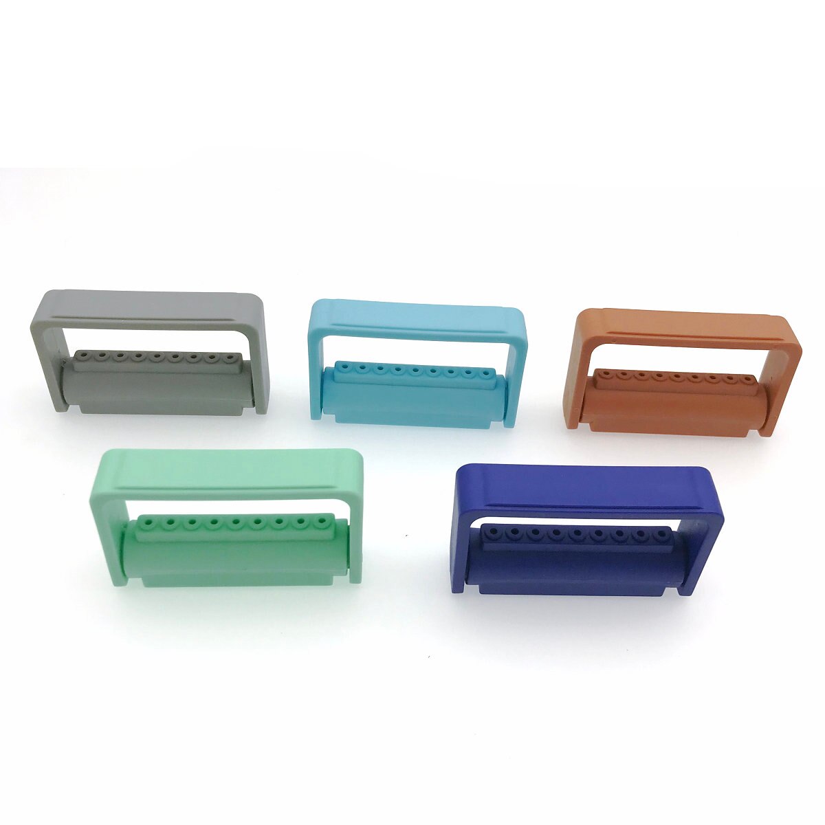 5pcs Autoclavable Diamond Bur Stand Holder Dental Disinfection Organizer