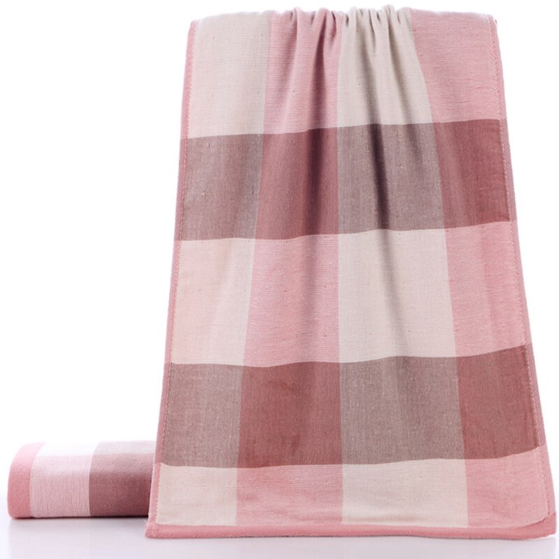 Toalla de gasa de algodón para adultos y niños, paño de muselina japonesa, suave y agradable para la piel, para la mano y la ducha: pink / 35x70cm 1pcs