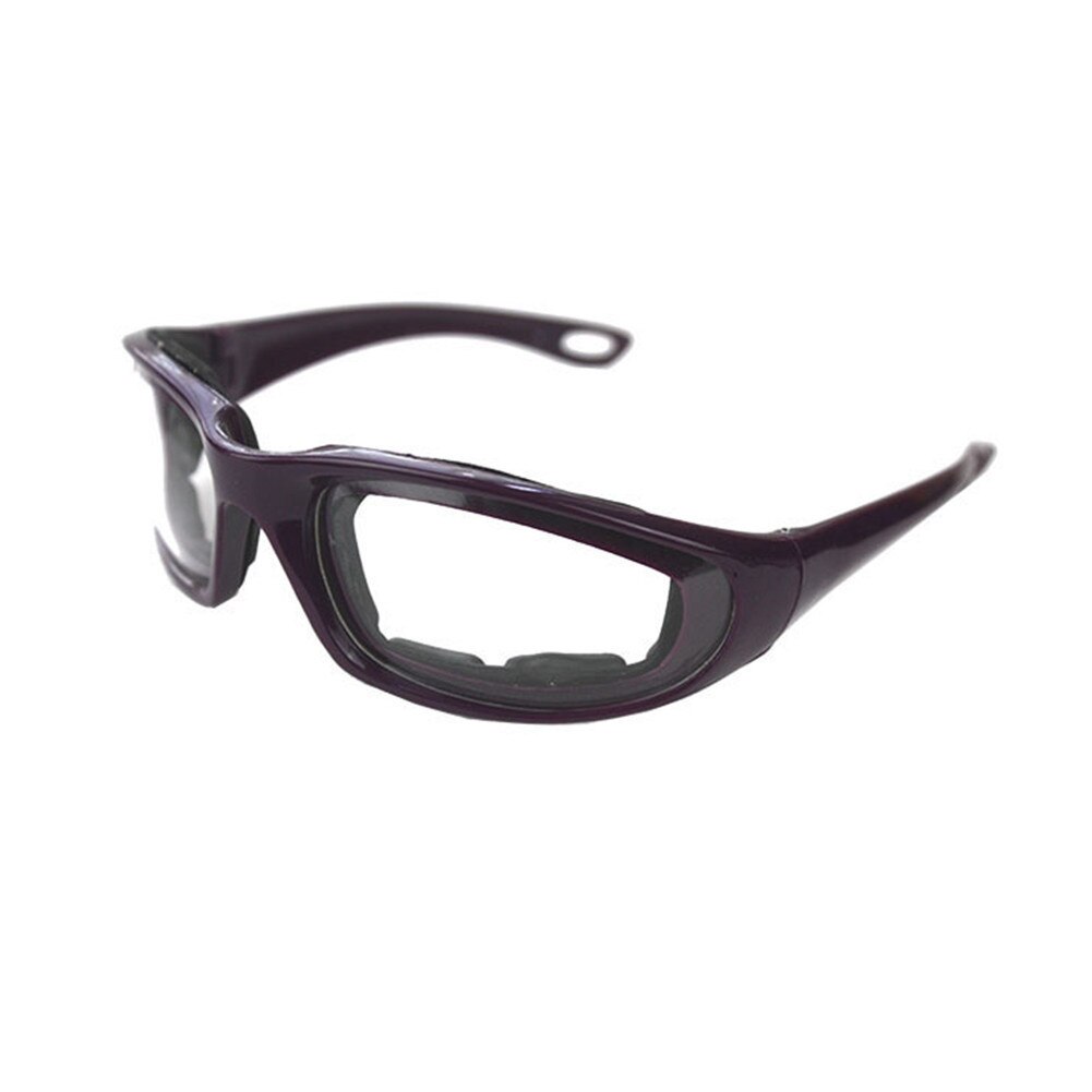Gafas de seguridad para cocinar, protectores faciales sin lágrimas prémium, para cebolla, barbacoa, herramientas de cocina, protegen los ojos: Purple
