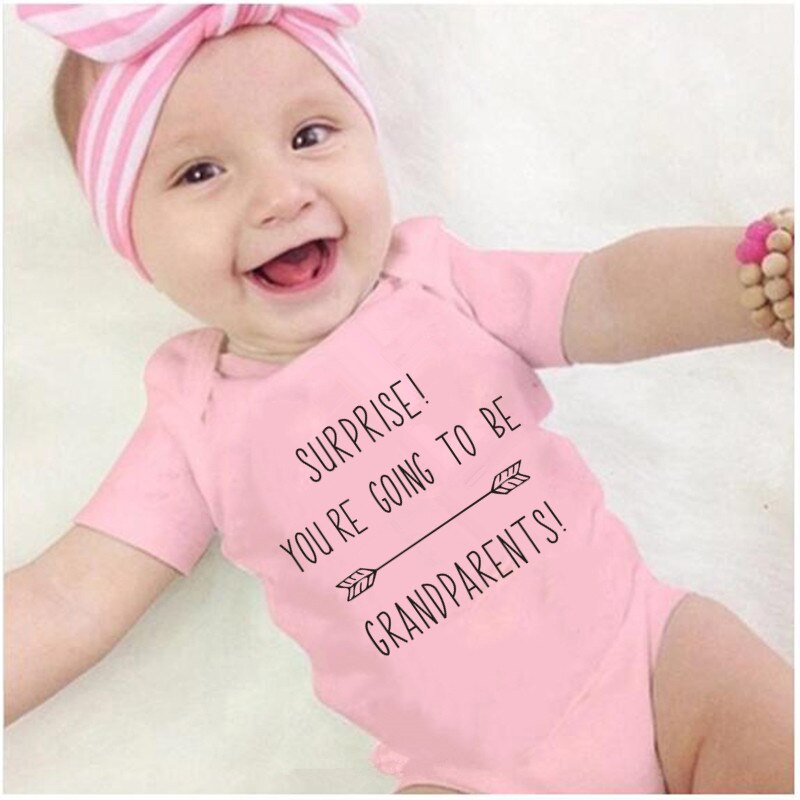 U gaat Worden Grootouders Grappige Brief Afdrukken Baby Onesie Zwangerschap Aankondiging Onesie Kleding Baby Jongens Meisjes Bodysuit