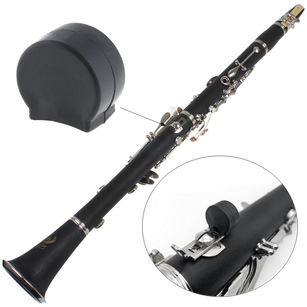 Rubber Clarinet Black Resilient Thumb Rest Saver Cushion Pad Finger Protector Comfortable for Clarinet