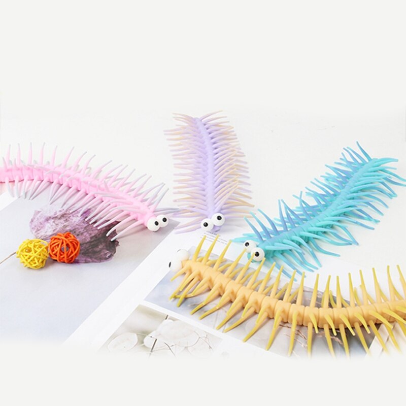 26cm dekompressionsspielzeuge, parodierte tausendfüßler, sensorisches fidget-spielzeug, dehnungs-neuheit, gag für autismus-therapie, stressabbau, party