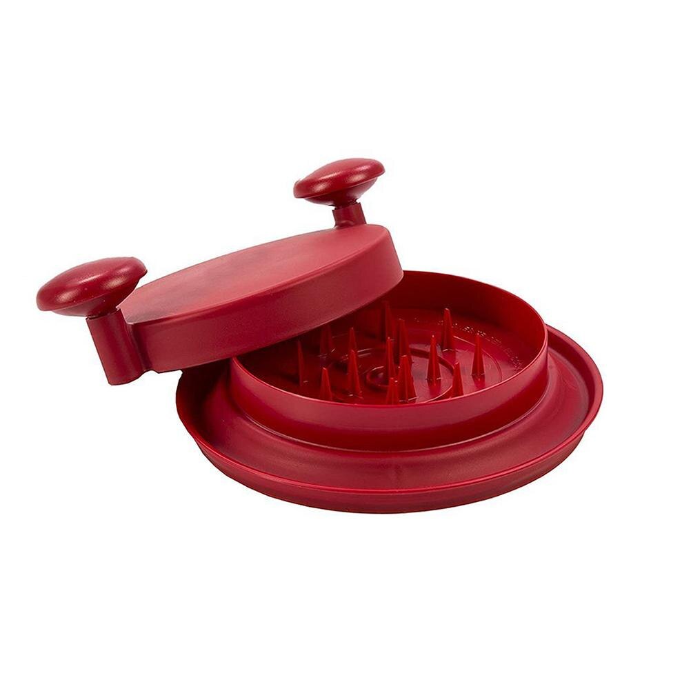 Manual Meat Shredder Machine For Pulled Pork Beef And Chicken Meat Mincer Multifunctional Masher Food Kitchen Tool Accessories: 25cm red