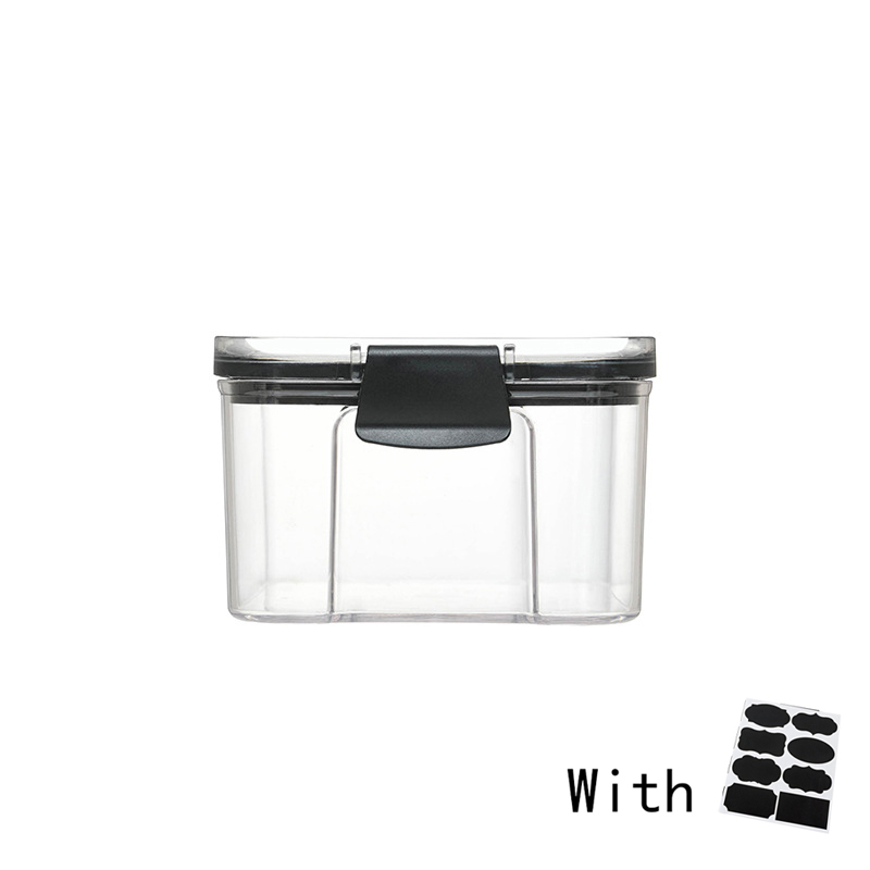 Kitchen Organizers for Pantry Storage Containers Kitchen Fridge Organizer Jars With Lid Plastic Storage Container Spices Boxes: 460ml