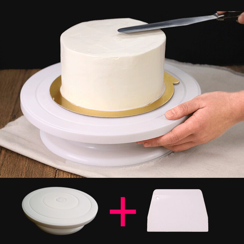 10 Inch Cake Turntable Anti-skid Round Cake Stand Rotary Table Kitchen Tools Accessories Cake Decorating Baking Tools cozinha