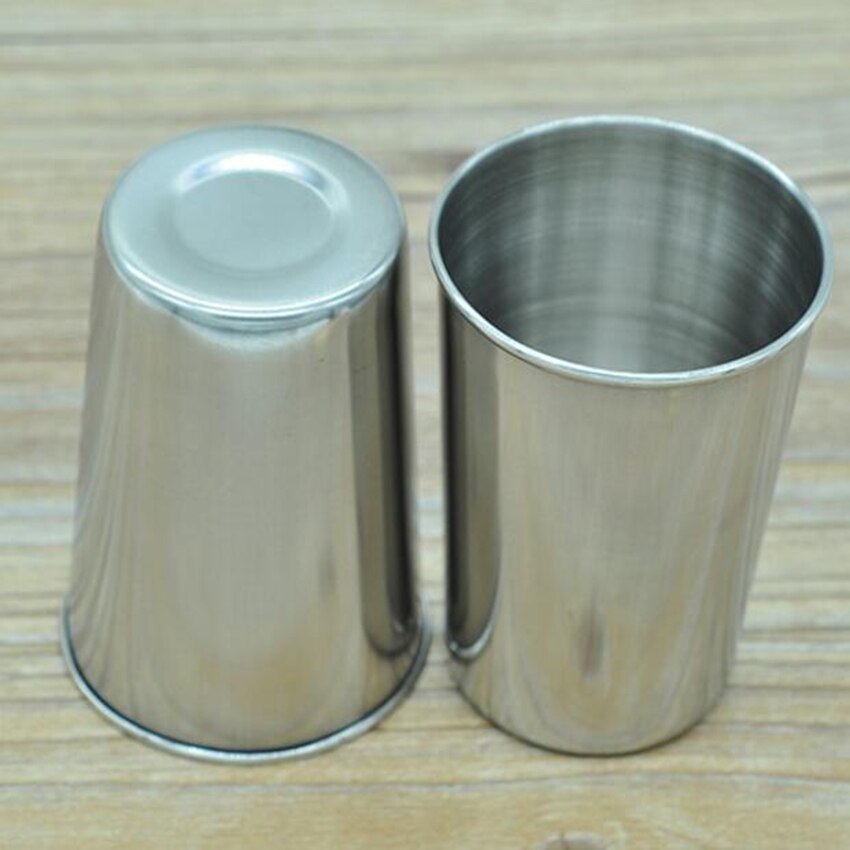 1pc 180ml dricksglas snapsglas i rostfritt stål koppar vinöl whiskymuggar utomhusresekopp 6*8.5cm