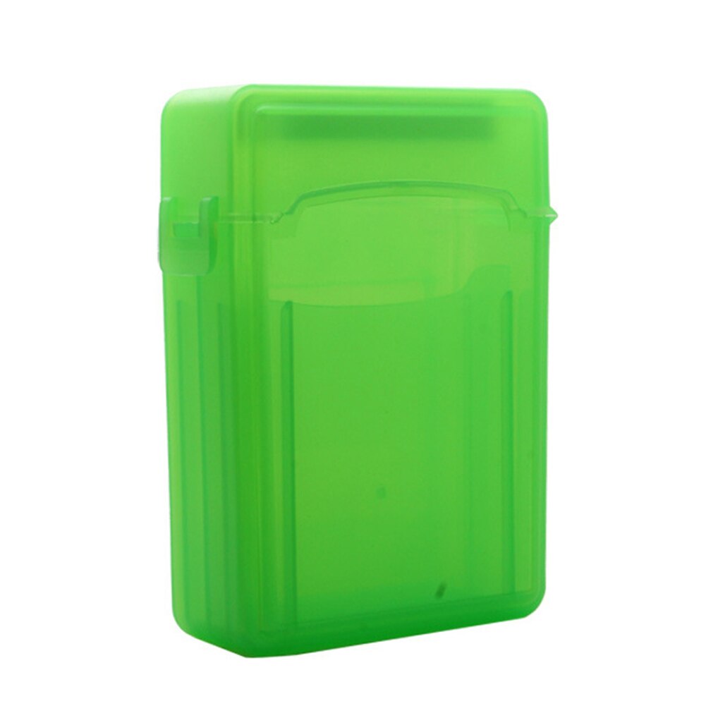 Antistatisk 2.5 tommer sata ide hdd beskyttelse opbevaringsboks til ekstern 2.5 harddisk / øretelefon / u disk harddisk sag sort: Grøn