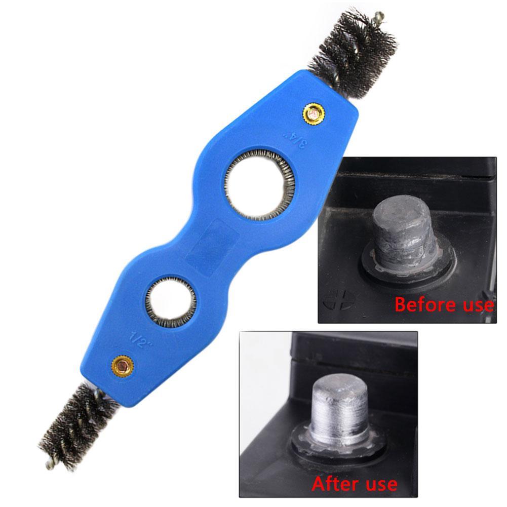 Wire Brush DeBurr Aluminium Pipe Cleaning Plumbing Copper Pipe Clean Tools Pipe Tools 2* Wire Pipe Brush