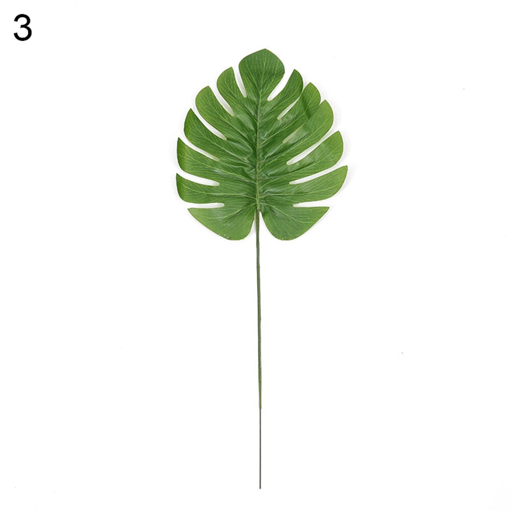 1pc nordisk stil kunstig grønn monstera blad plante hjem soverom restaurant kontor dekorasjon kunstige planter: S