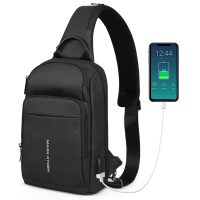 Mark Ryden Anti-dief Sling Bag Waterdichte Heren Crossbody Tas Fit 9,7 inch Ipad Mode Schoudertas: Default Title