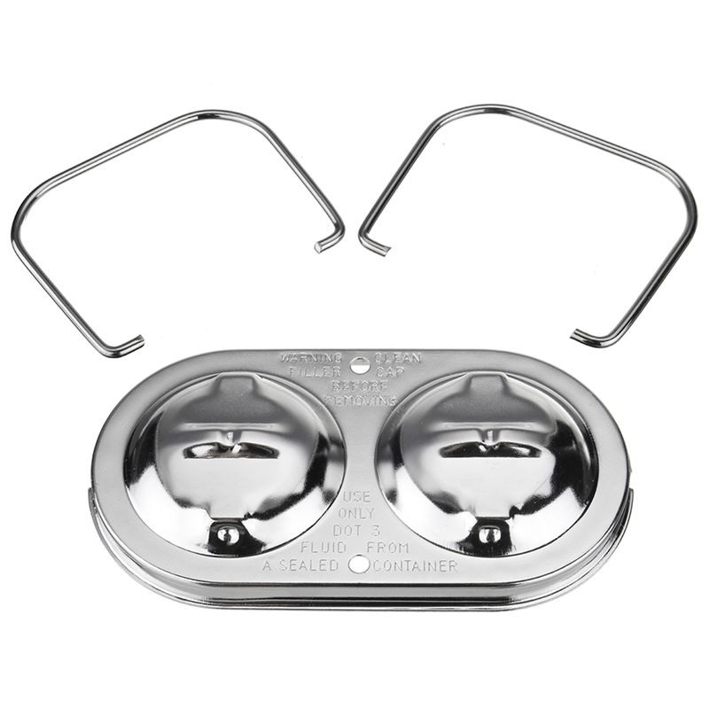 Tapa del cilindro principal de freno cromado frenos de fianza doble para Chevy Sbc Bbc 350 454