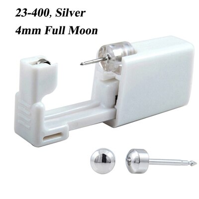 1 Unit Wegwerp Veilig Steriele Oor Piercing Unit Neus Ring Oorbel Stud Piercing Gun Piercer Tool Machine Kit stud: 23-400
