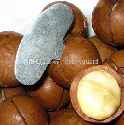 Tragbare Nussknacker scheller Walnüsse MACADAMIA-NÜSSE Metall Schlüssel Öffner murmeln werkzeuge Freies