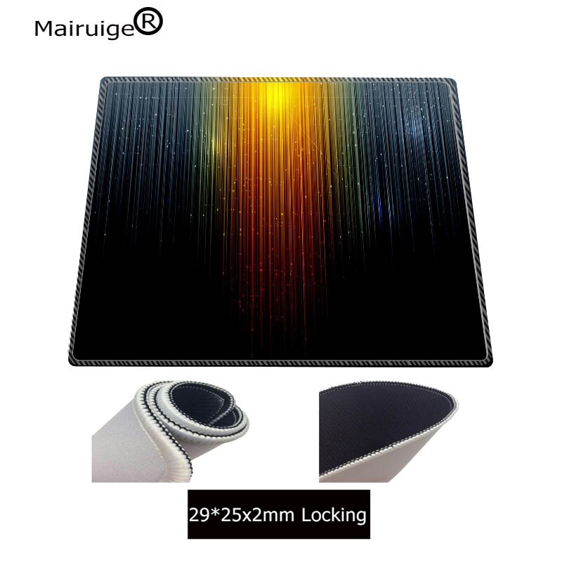 Mairuve mouse pad gaming, mousepad com fecho para mouse, linha preta 600x300 900x400mm acessório do computador do jogo gamer: 250X290X2MM