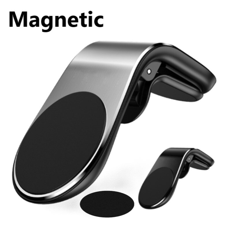 Magnetische L-Type Telefoon Houder In Auto Smartphone Stand Clip Voor Mount Auto Magnetische Telefoon Houder Pak Aan Alle model Mobiel