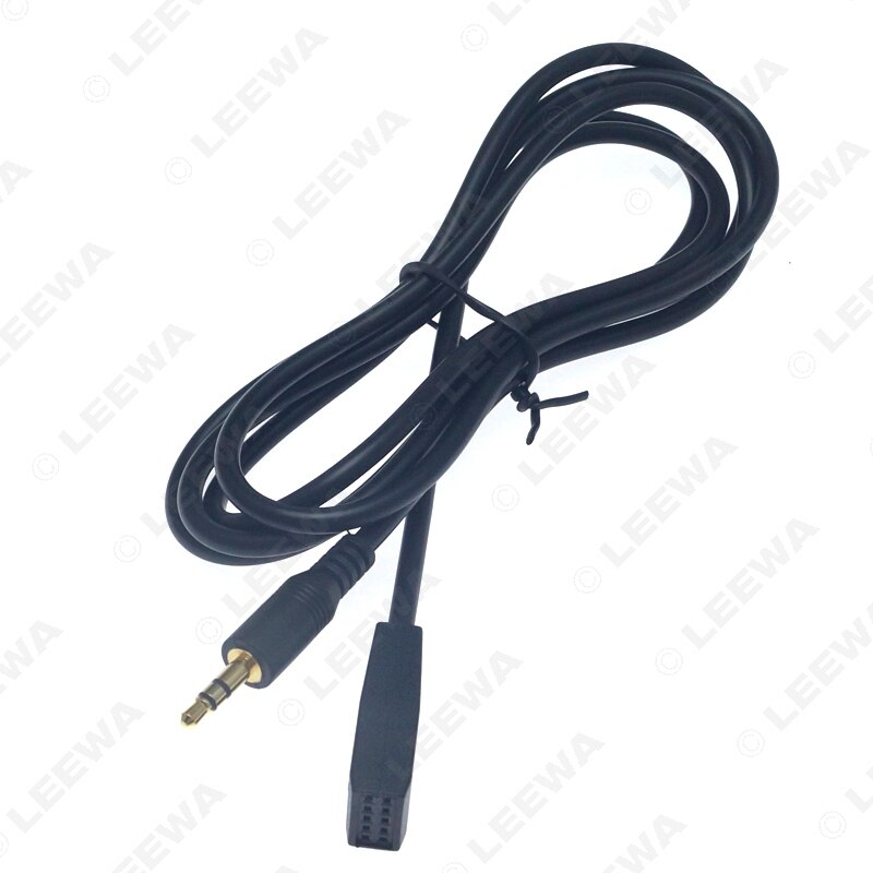 LEEWA 3.5mm Male Jack AUX Input Cable Adapter Only For BMW E46 With Business CD Radio Headunit #CA6254