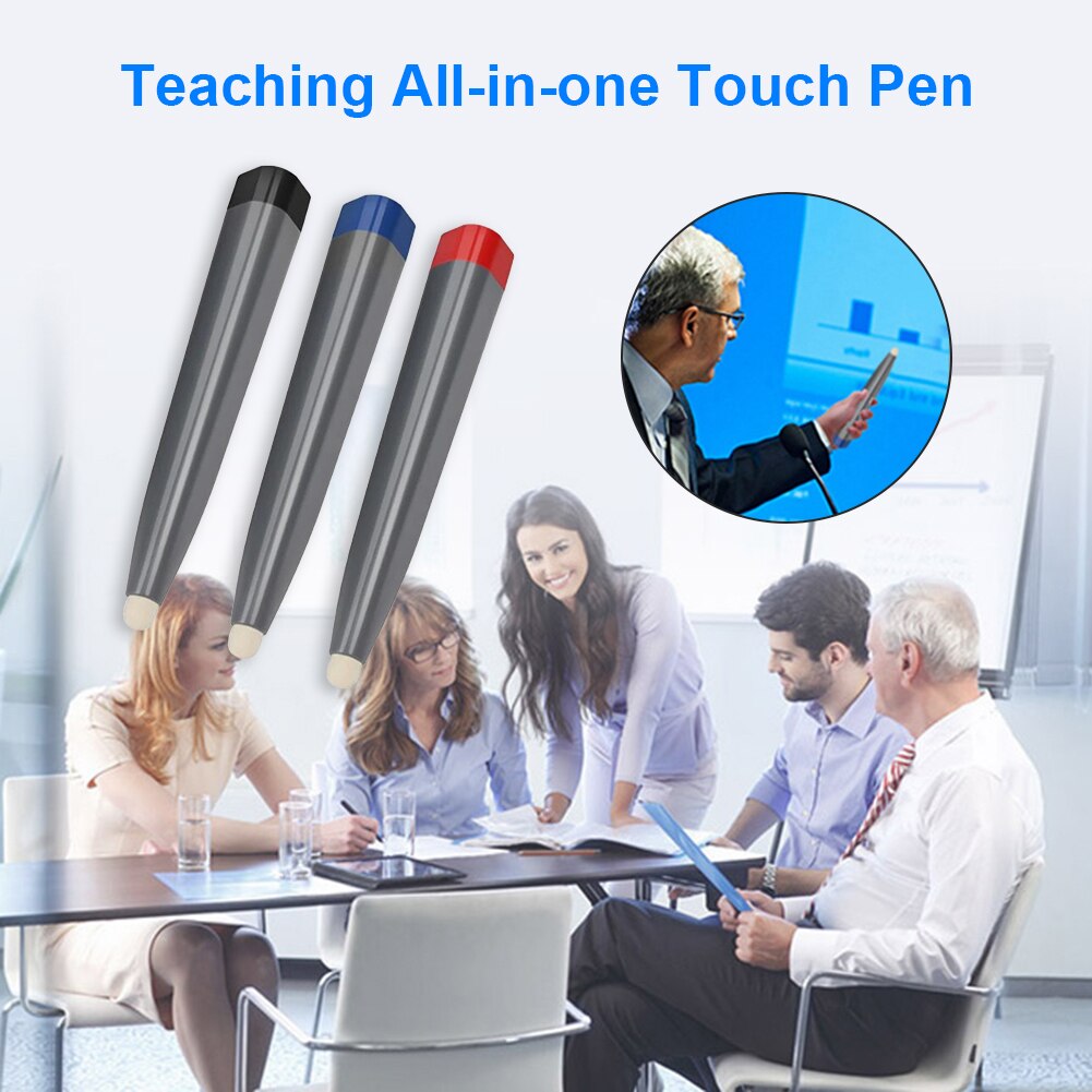 3pcs Writing Pen Infrared Interactive Tablet Touch Screen Pen Electronic Multimedia Whiteboard Teacher Stylus Pencils