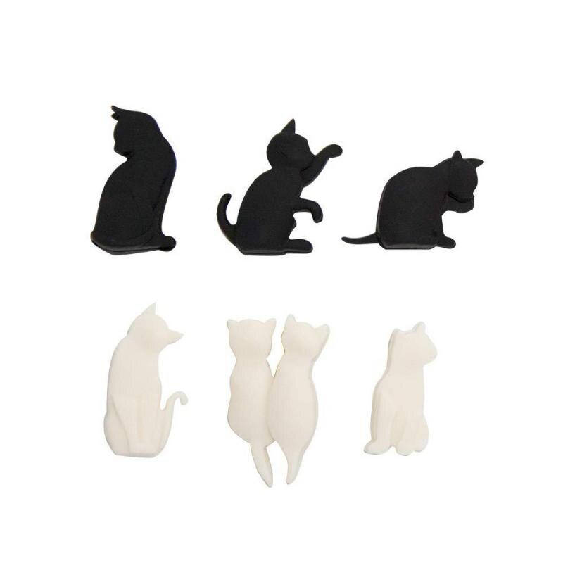 Marcador de silicona para copa de vino tinto de gatito, marcador de animales creativos, colgante para beber, etiquetas de identificación de vidrio, signos de etiqueta para: Default Title