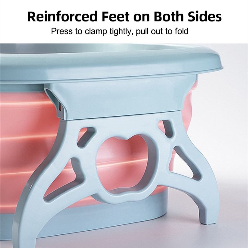 Bañeras portátiles plegables para pies, Cubo de masaje con espuma para pies, Sauna, bañera, pedicura, Plástico