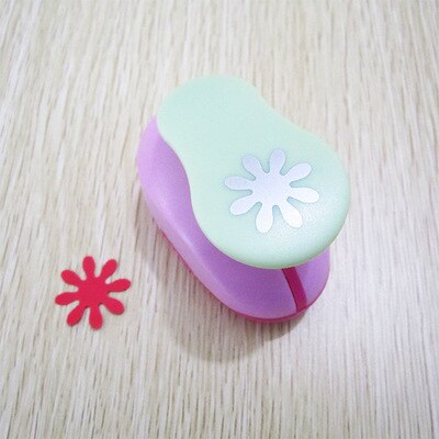 (2.5cm) Wave Circle Balloon Shape Craft Craft Scrapbooking Machine School Paper Cutting Cutter Puncher Eva Hole Punch Embossing: Chrysanthemum