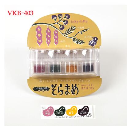 Tsukineko versacraft mini finger blækpuder sæt japan: 403