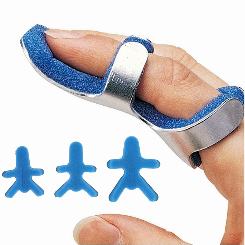 Férula de dedo médica de rana, Protector de dedo de sapo de aluminio, soporte de recuperación de lesiones, soporte de abrazadera Malleable, 3 tamaños