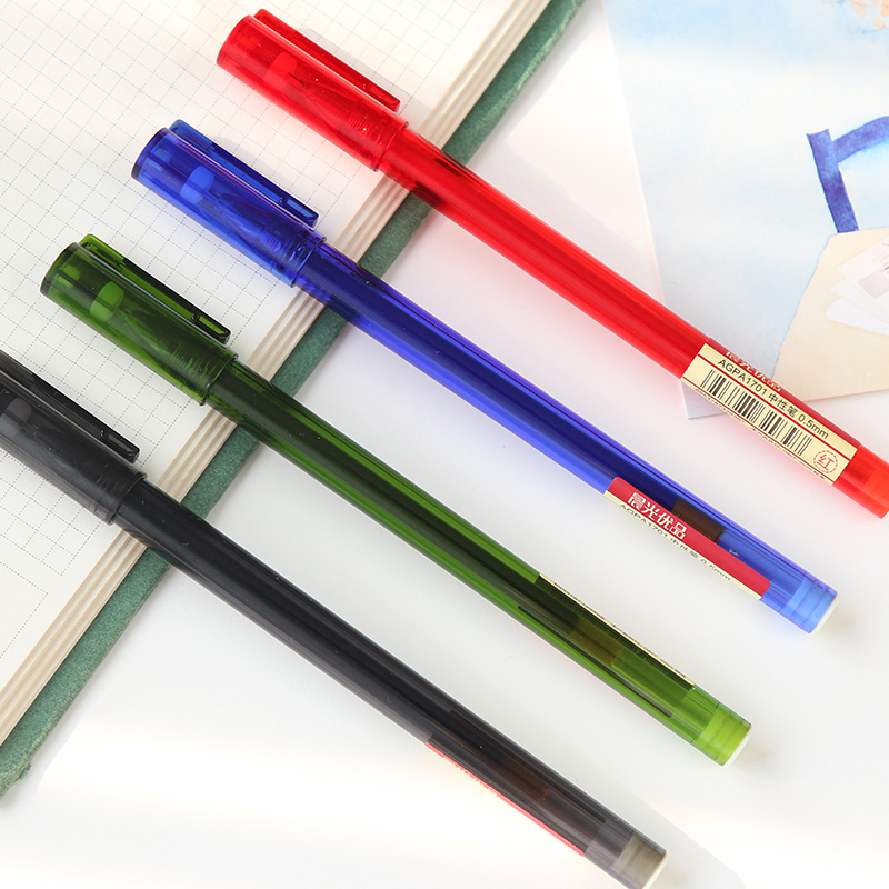 Schreibwaren reine farbe transparent gefrostet Bar neutral stift Schüler büro unterschrift Prüfung stift schwarz verrotten blau drei farben 0,5mm