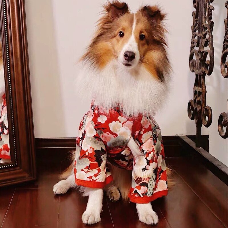 Festival formel chien de compagnie Costume National pour petits chiens moyens Style japonais chiot chat vêtements bouledogue français Shiba Inu Kimono