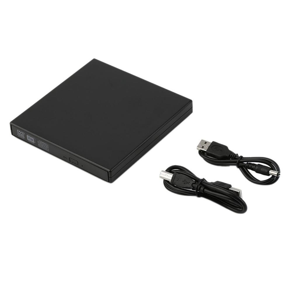 black USB 2.0 External CD+-RW DVD+-RW DVD-RAM Burner Drive Writer For Laptop PC: black
