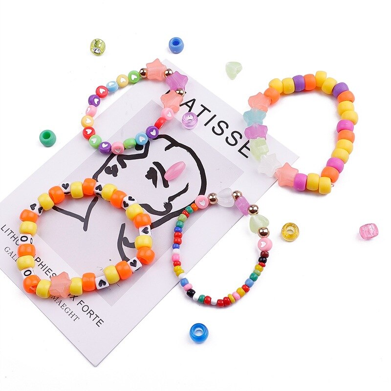 100 stk flerfarvede fletninger hår dreadlock perler hårringe tube manchetter til børn piger drenge frisør styling tilbehør
