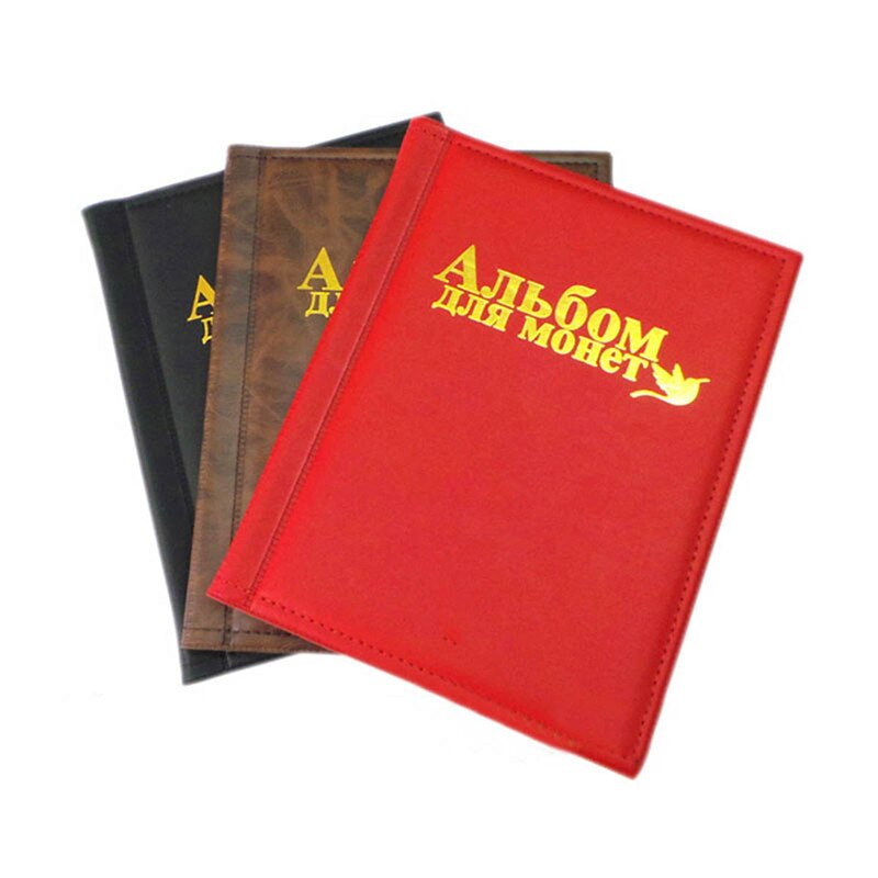 Moneta album di 10 Pagine 250 Unità di lingua Russa Monete Collezione di Libri di Supporto per Euro di Raccolta Professionale Forniture di Stoccaggio
