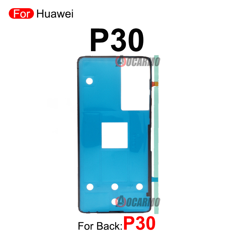 Achterdeur Sticker Voor Huawei P10 P20 P30 P40 Lite 5G P40Pro + P50 Pro P60 Back Cover Plakband lijm P30Pro P40Pro Vervanging