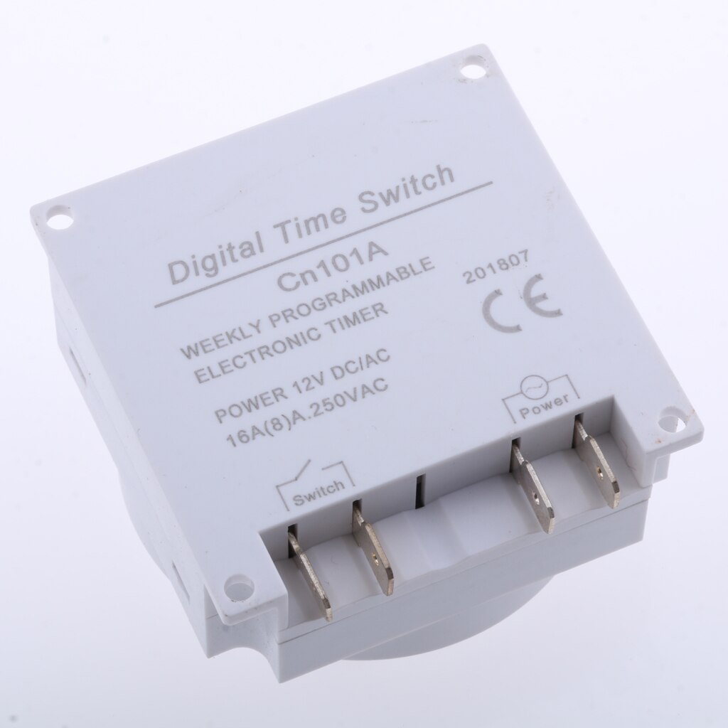 DC 12V Digital LCD Power Programmable Timer Time Switch Relay 16A Amps