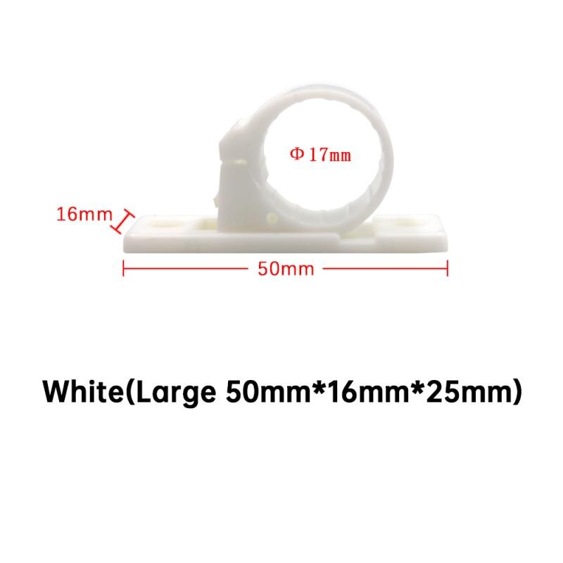 5PCS Sticky Wiring Fixing S Base Hook Wire Cable Gadget Clip Adhesive Wall Snap Type Fixed Cable Line Clip Clamp TXTB1: white L