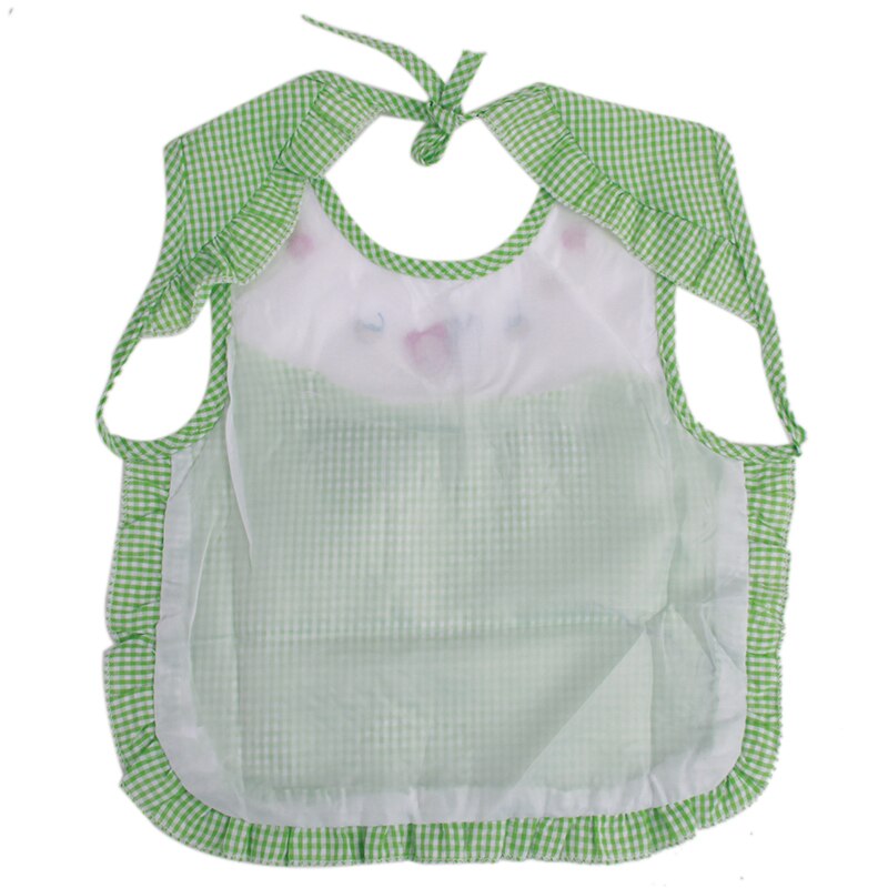 Cartoon Plaid Printed Child Cleaning Supplies Baby Waterproof Feeding Bibs Saliva Towel Bibs Apron Absorbent Cloth
