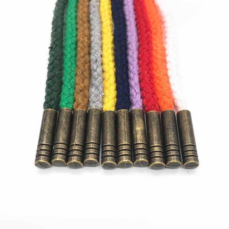 Pantalon de survêtement à tête en cuivre pour lacets de Sport, 1 pièce, cordon de serrage, corde tressée, ceinture, à capuche, bricolage, fournitures