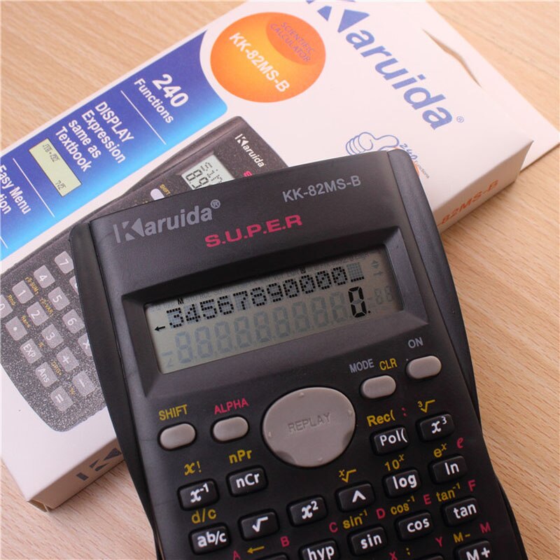 Calculadora Científica de ingeniería para estudiantes, herramienta de cálculo de papelería, Función científica