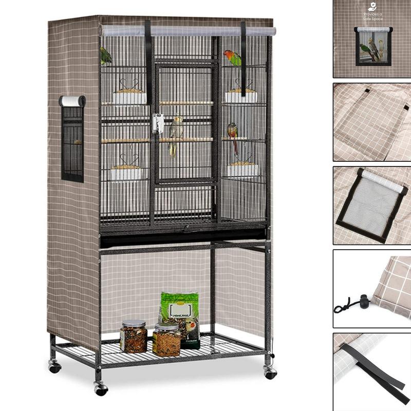 Grote Universele Vogelkooi Cover 51X38X23.5 Inch Huisdier Verwijderbare Duurzame Vogelkooi Cover Protector Huisdier Huis bescherming