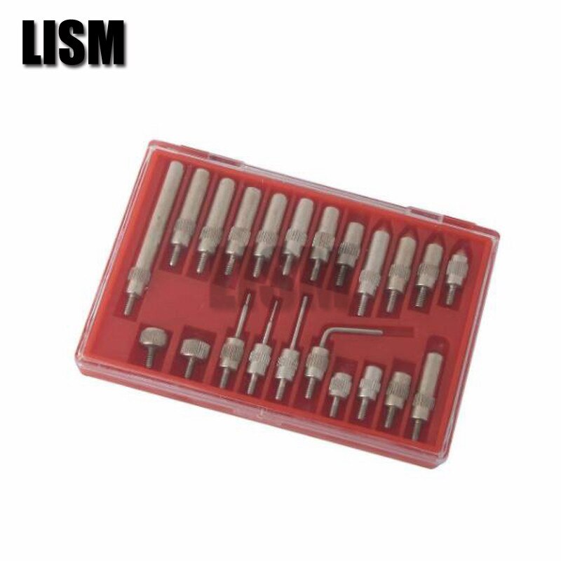 Dial Indicator 0-10mm Lug Back Test Gauge 22Pcs M2.5 Thread Tip For Dial & Test Indicators Steel Dial Indicator Point Set