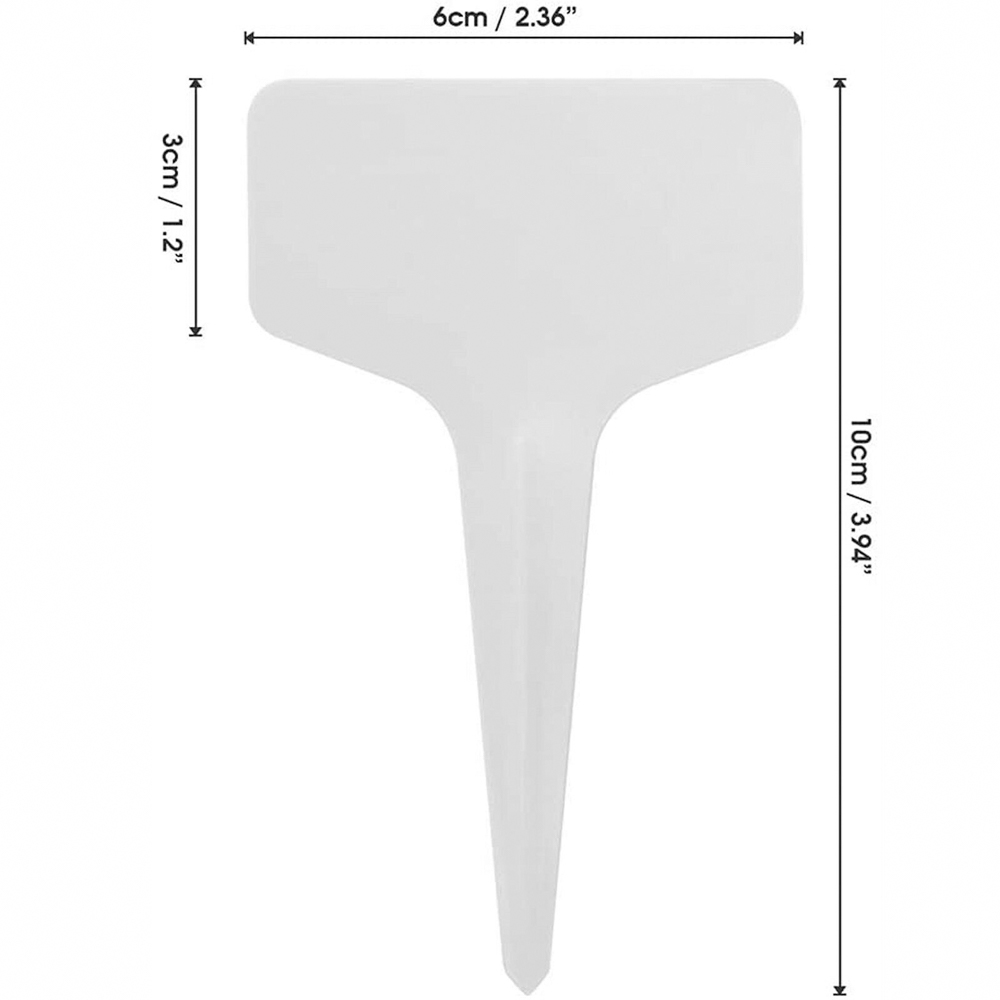 100/200/500 Pcs T-Shape Plastic Plant Tags Labels Flower Seed Varieties Nursery Tagging Marker Tags For Plant Sign Garden Home