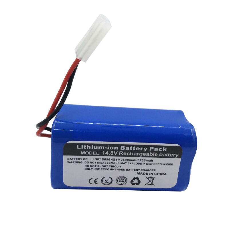 Vakaumus 14.8v 2600 mah li-ion batteri til xiaomi  g1 mi robot støvsuger essentiel mjstg 1 robotstøvsuger tilbehør