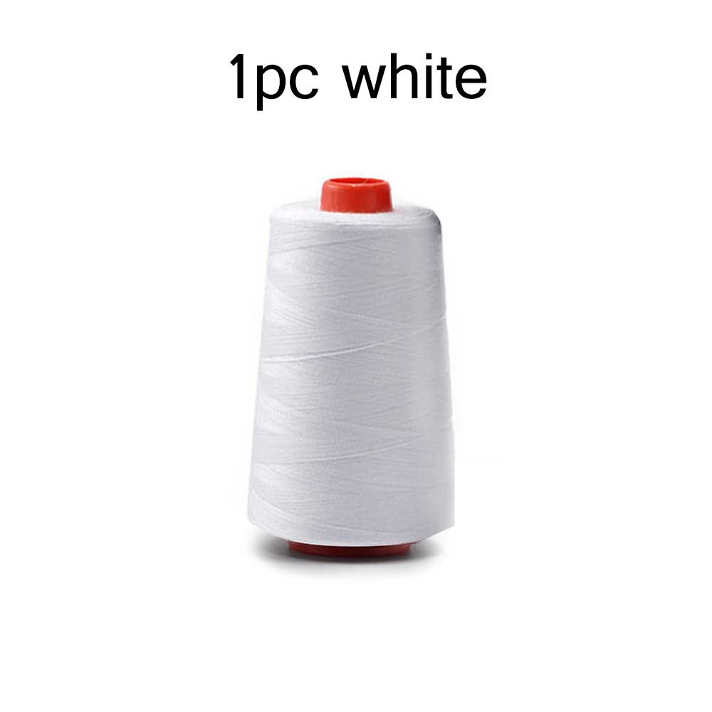 INNE 3000 Yards Length Sewing Overlock Thread 40S/2 Threads Polyester White Spool Sew Accessories Parts: 1pc white
