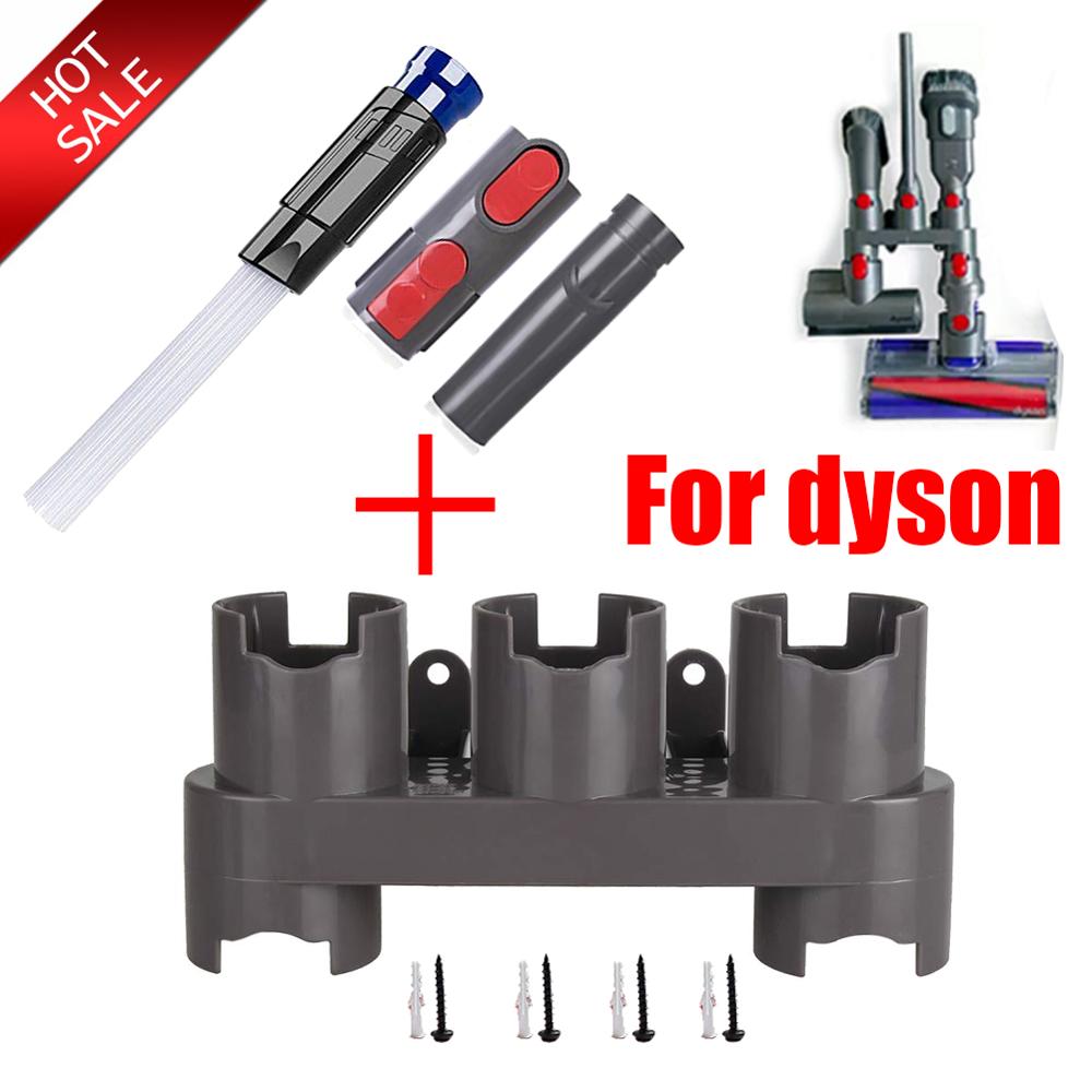 Opbevaringsbeslag holder til dyson  v7 v8 v10 absolutte støvsuger dele børste stativ værktøj dyse base docks station tilbehør