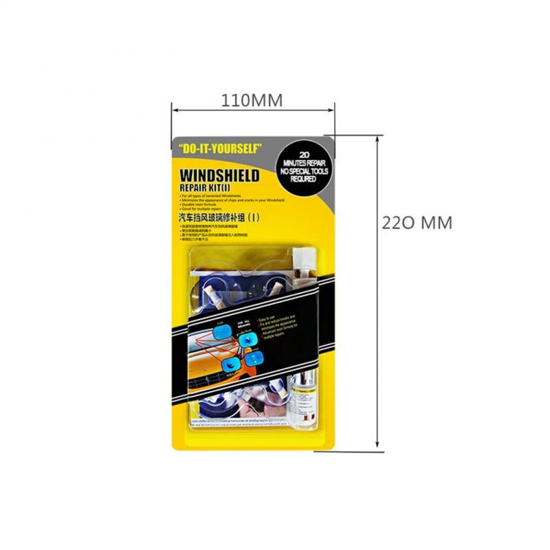 Window Screen Windshield Repair Kit Suction cup Car Glass Repair Tool For Crack Polishing DIY Auto Maintenance Set