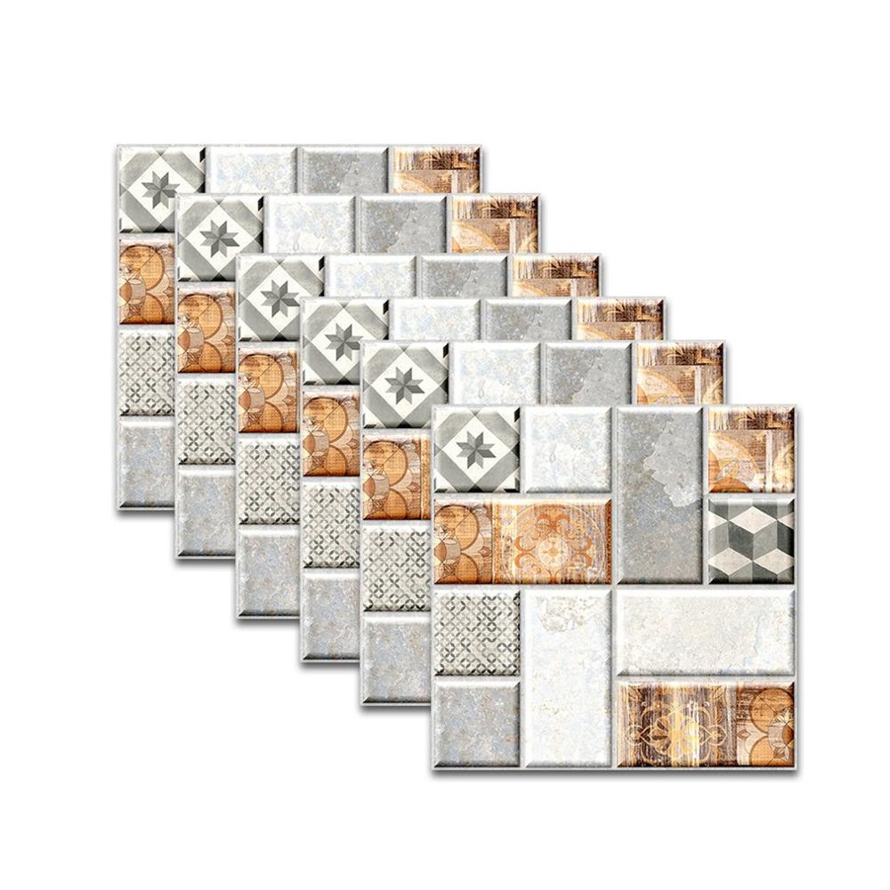 Modern Thick Self Adhesive Floor Stickers Marble Bathroom Ground Wallpapers DIY Bedroom Wall Sticker Decals Room Decor: 05